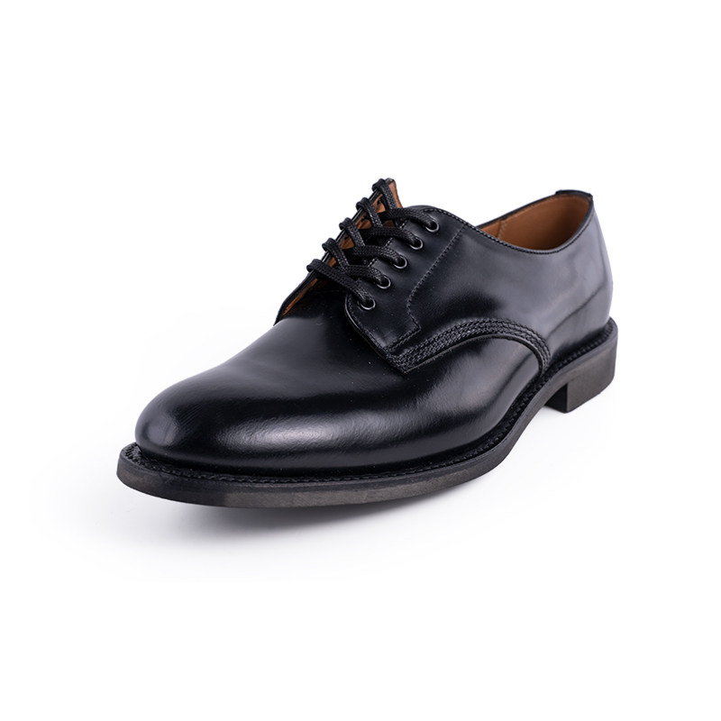 斯普瑞sanders日本复古军事线亮面正皮鞋德比2246正装皮鞋