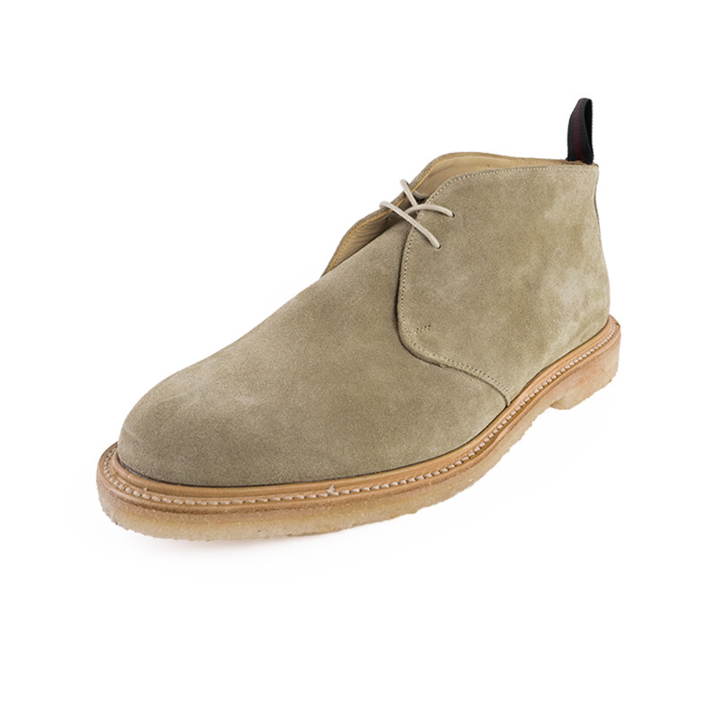 sanderschukka英产麂皮毛皮马球沙漠鞋靴8763bertie单鞋