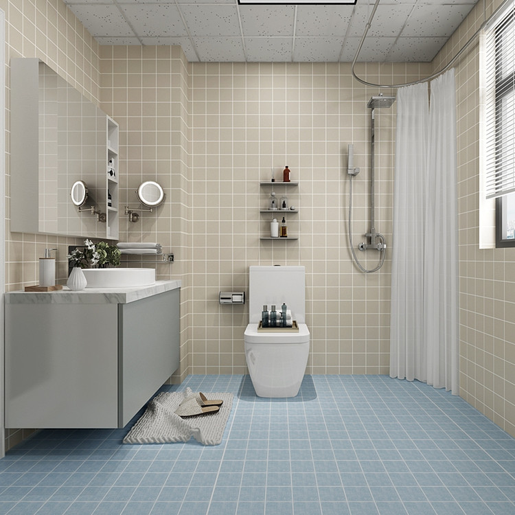 卫生间防水壁纸厕所墙壁翻新浴室改造洗手间加厚pvc墙纸