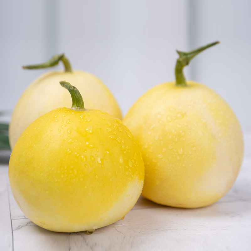 甜瓜新鲜水果小蜜蜂蜜罐香甜5斤山东临沂黄糖甜瓜