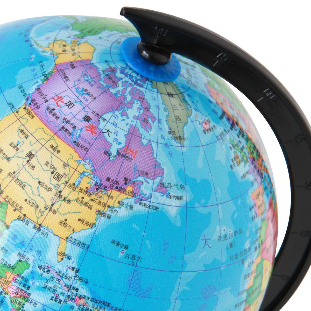 得力地球仪142cm学生中文彩印清晰地理认知地图地球仪