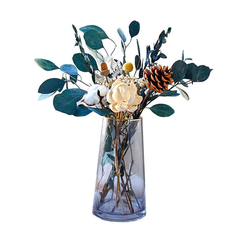 轻奢干花花束永生装饰摆件客厅摆设花瓶向日葵干花