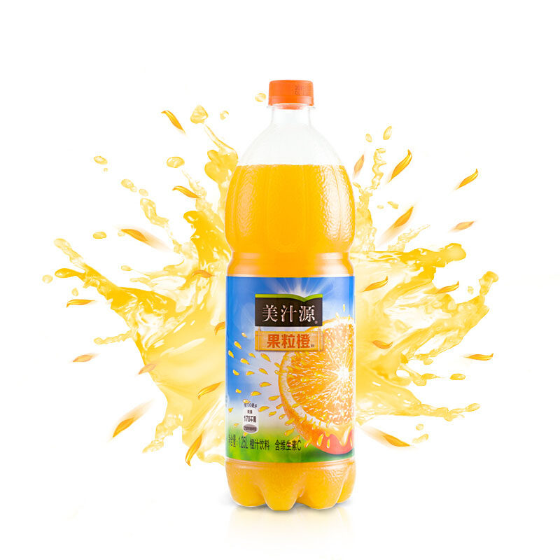 美汁果粒橙可口可乐芬达雪碧1.25l1.8l2l6瓶可选果味