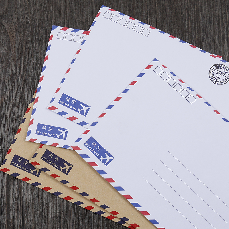 包邮监制可用信件国际国内b6邮局创意白色牛皮信封
