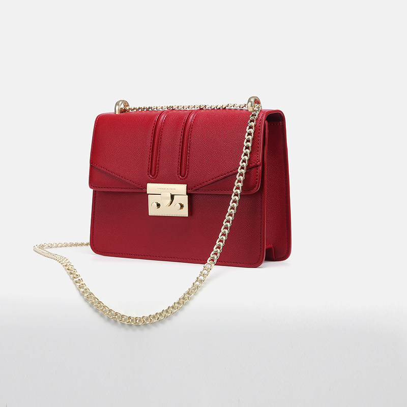 小ck包包女2020新款酒神包限定旗舰店官网红色婚包单肩斜跨链条包