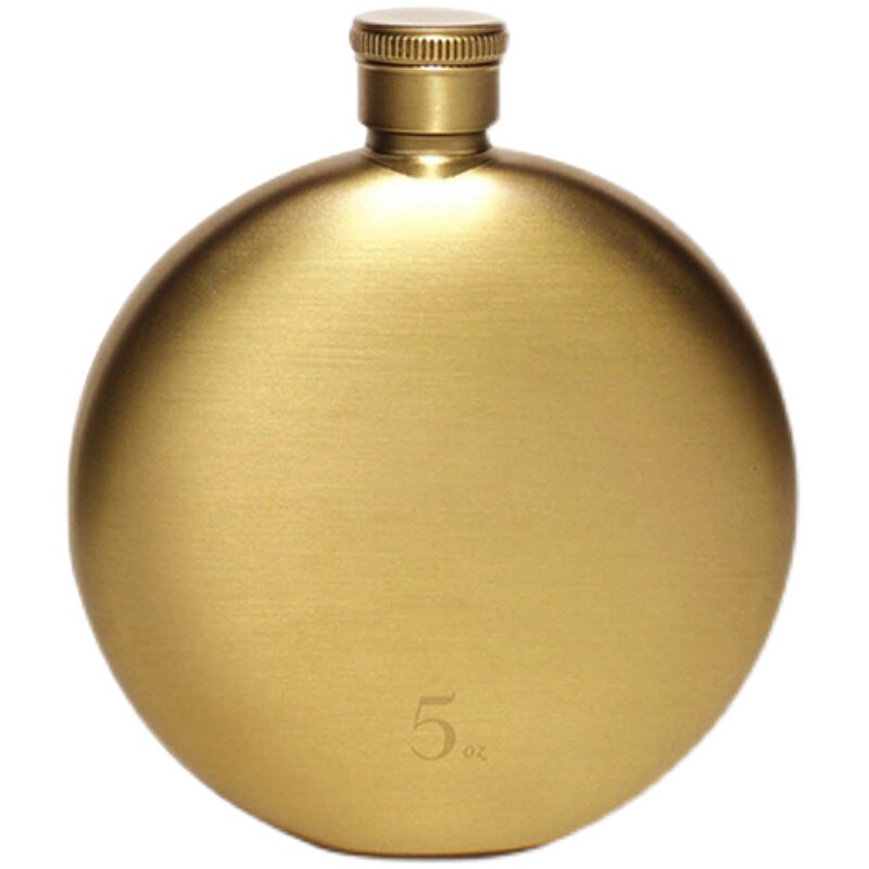 好物店定制izola金色随身小酒壶定制礼品公司刻字logo送男生礼物