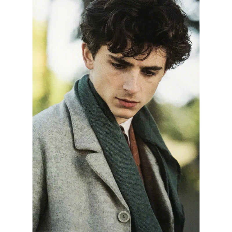 甜茶同款小妇人电影提莫秋冬欧美灰色宽松复古毛呢外套