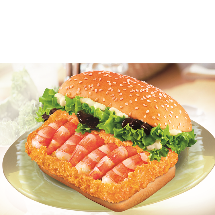 七虾汉堡明旺堡虾排至尊鲜虾配料2.8kg虾类制品