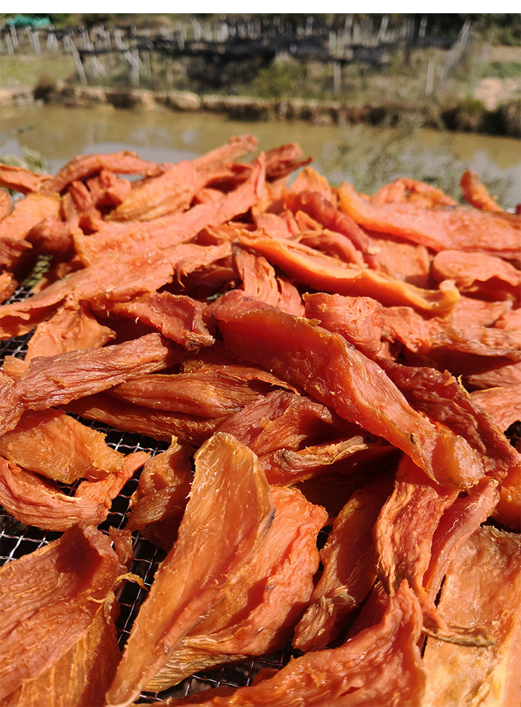 湖南无糖农家自制薯条倒蒸软红薯干-云妹子特产屋