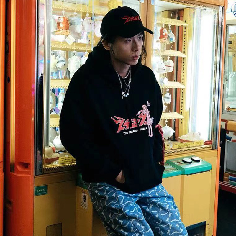 活死人walking2727法老同款thesecondworld说唱连帽卫衣