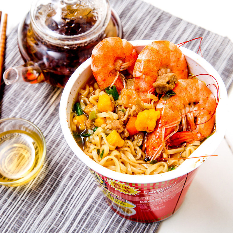 日清合味道小杯面速食方便开杯乐海鲜面大杯网红泡面组合桶装批发