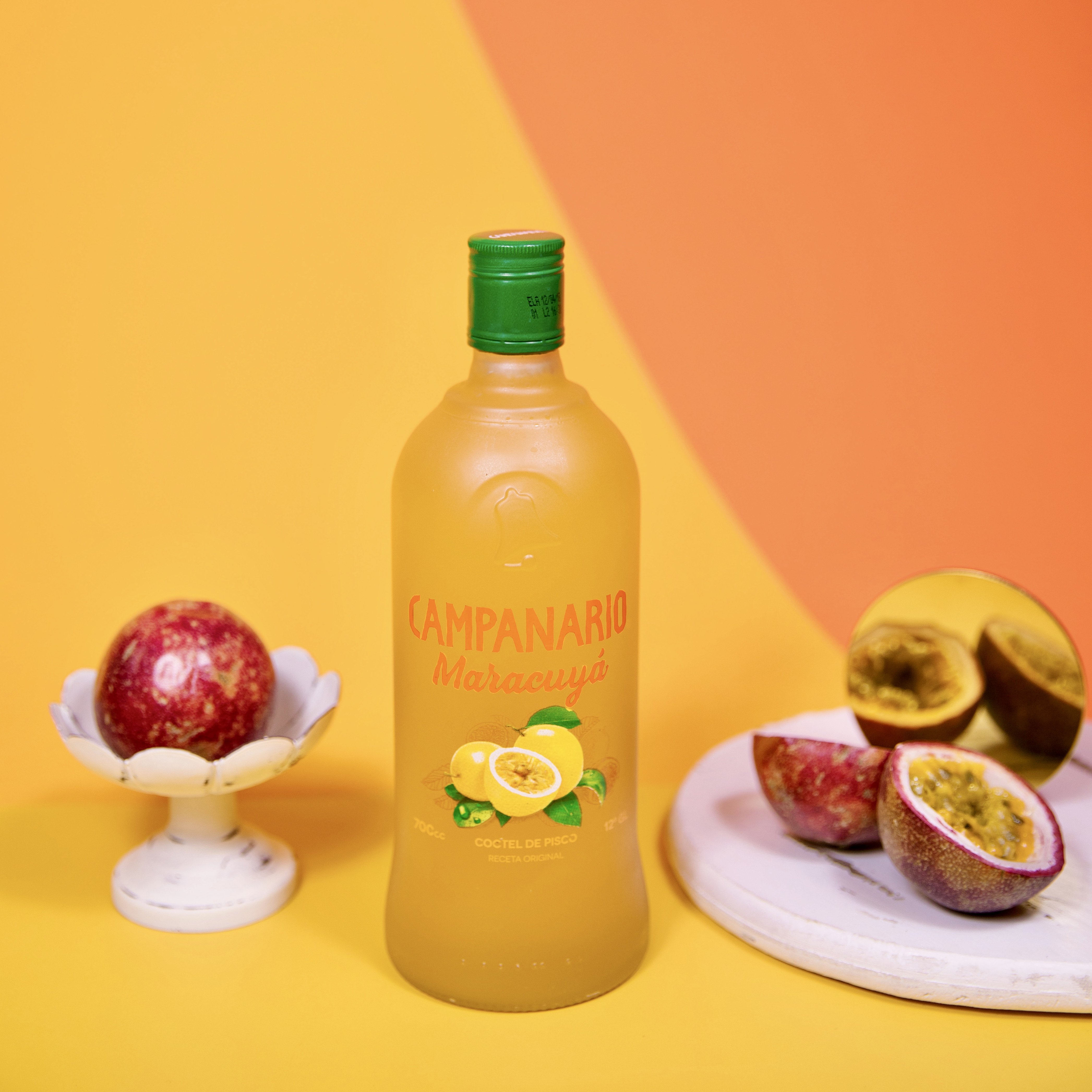 智利卡裴campanario百香果皮斯科鸡尾酒利口酒网红水果果酒