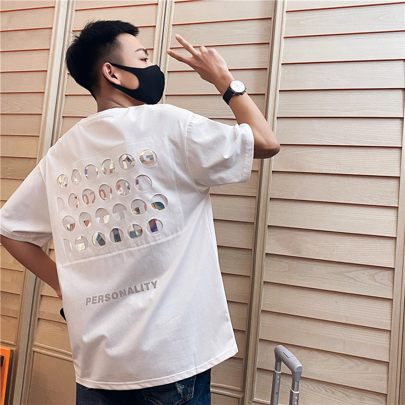 男士短袖2022新款夏季纯棉T恤潮流ins潮牌半袖重磅凉感上衣体恤衫
