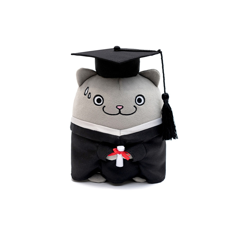 catxman周柏豪graduationdoll猫星侠毕业造型毛绒玩偶摆件公仔