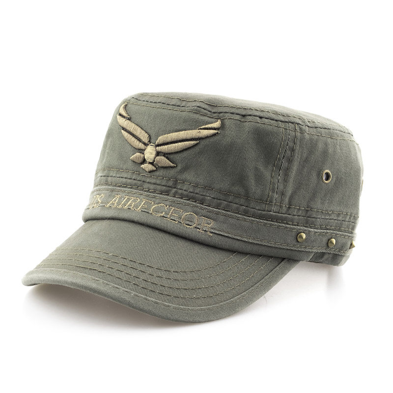 美国空军帽子男士平顶顶帽飞行员迷彩军帽特种兵帽子