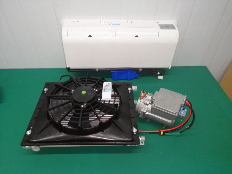 v车载驻车底置空调直流变频电动压缩机24v改装 12v新款 货车房车