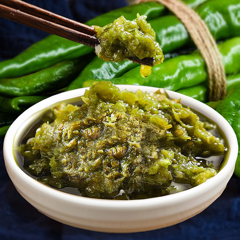 饭巢火锅蘸料炭烧椒辣椒酱虎皮青椒酱(热品库)