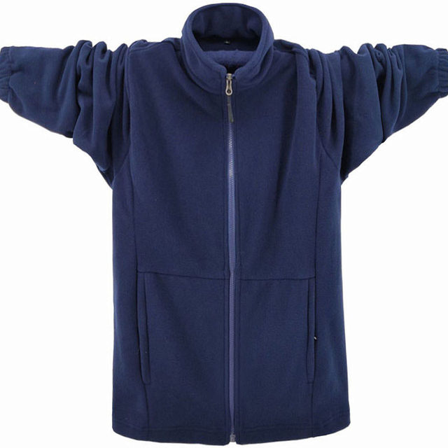 Autumn and winter men plus oversize cardigan warm overcoat loose sport fleece clothes fat men's clothing Autumn and winter men plus oversize cardigan warm overcoat loose sport fleece clothes fat men's clothing