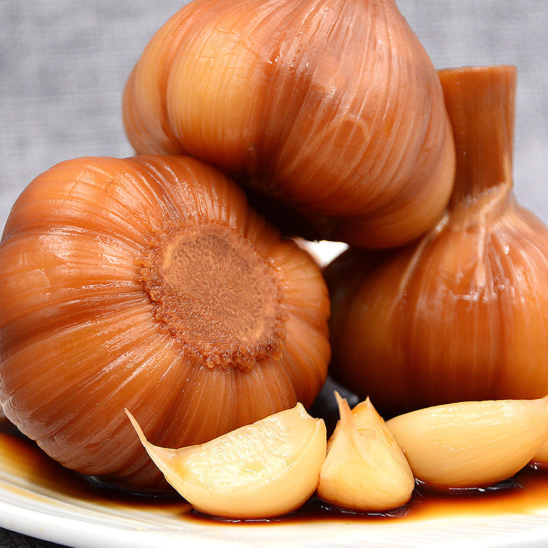 蒜头糖蒜甜蒜腌泡大蒜糖醋农家自腌泡菜1500g腌制