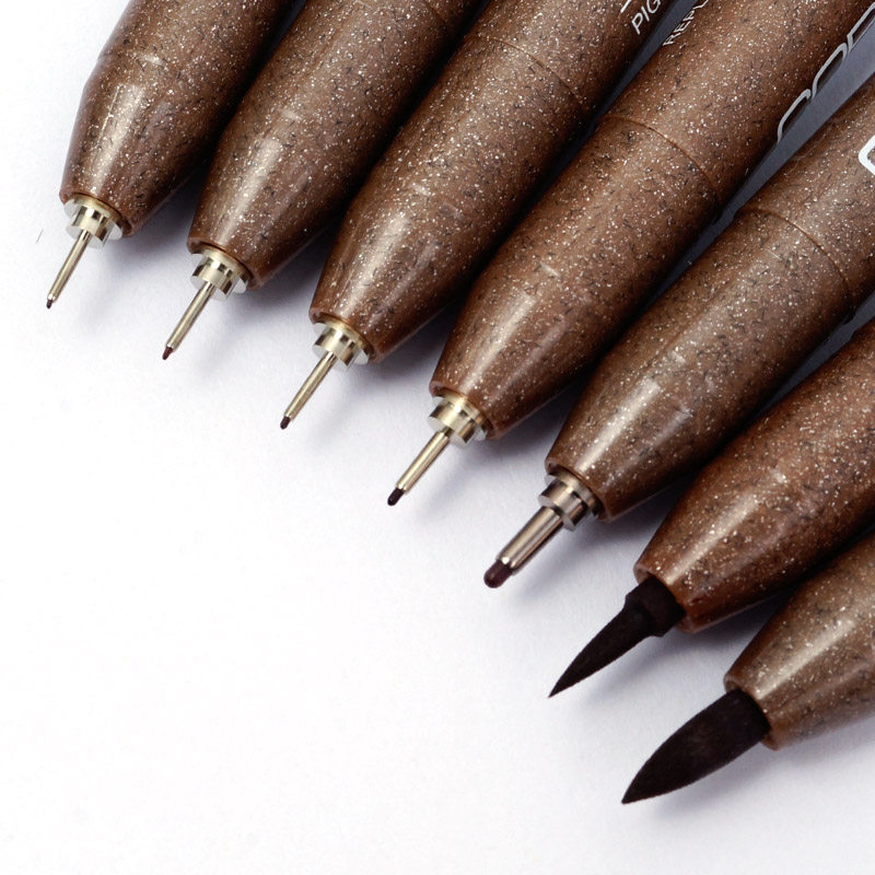 日本马克暖暖冷暖棕色墨水彩色适用于水彩copic针管笔