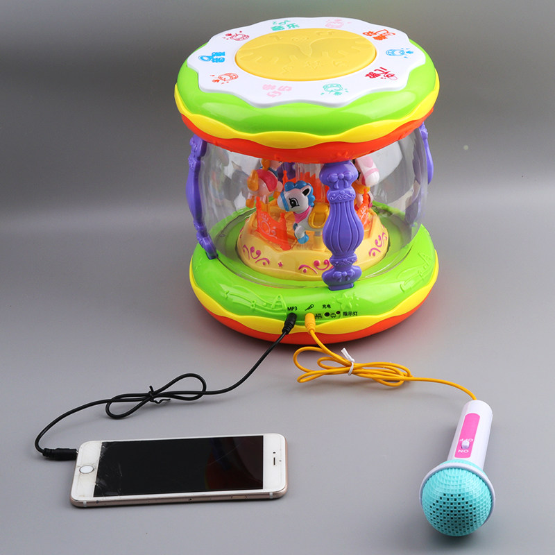 宝宝手拍鼓儿童音乐拍拍鼓可充电早教益智婴儿玩具0-1岁6-12个月3