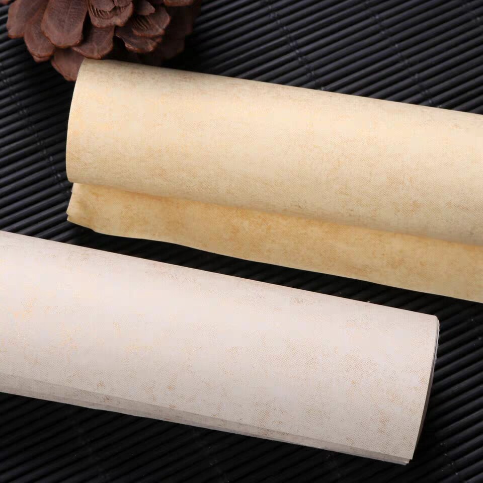 土黄色瘦金楷书篆隶行草小楷八屏麦光宣纸鎏金宣纸