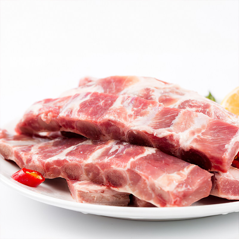 猪排国产猪肋排2斤切条排骨冷冻新鲜农家土猪生羊排