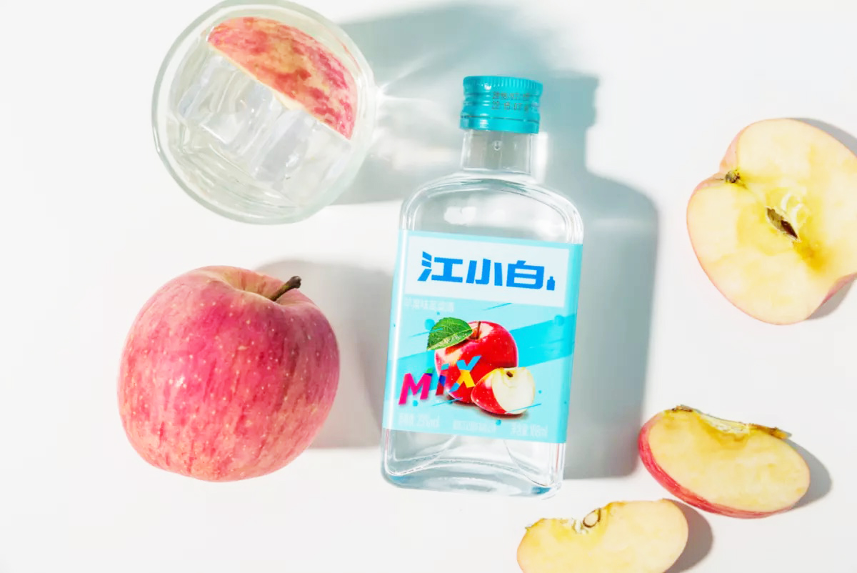 江小白168ml*6瓶苹果味23度高粱酒女士酒果味低度酒白酒高颜值酒