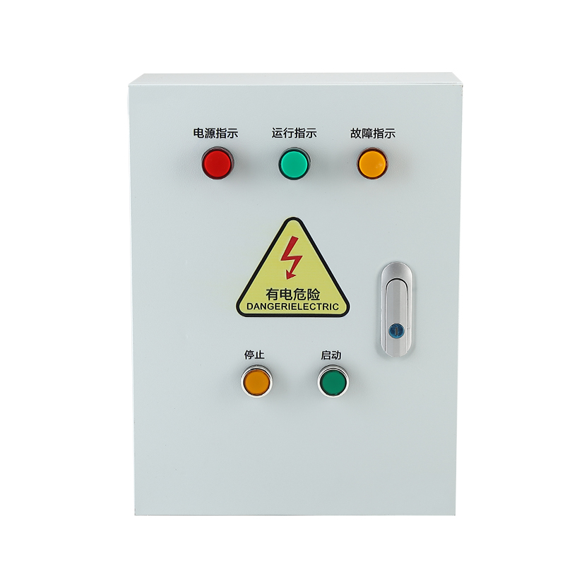 风机三相电机控制箱带缺相过载保护配电箱排烟强电布线箱