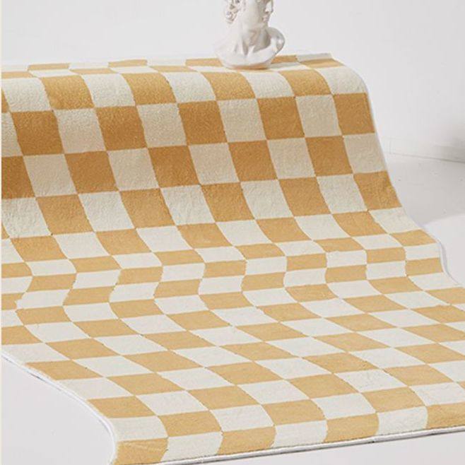 地毯创意客厅卧室棋盘格现代简约茶几北欧格子ins地毯