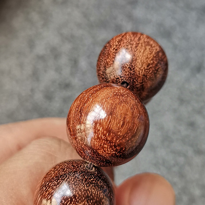 青陌中美洲黄檀木佛珠手串老料男女文玩手链手工打磨无胶无蜡