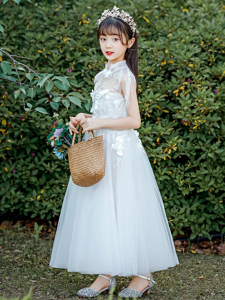 儿童十岁公主纱裙伴娘小孩女生主持考级礼服儿童礼服