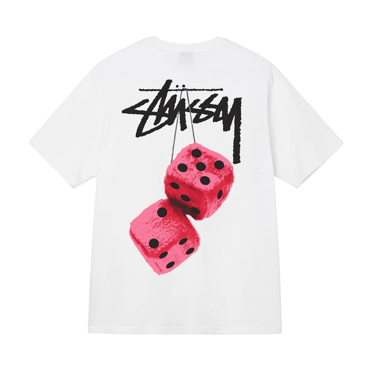 【海神】STUSSY 22新款巡游毛绒骰子FUZZY DICE 短袖T恤TEE