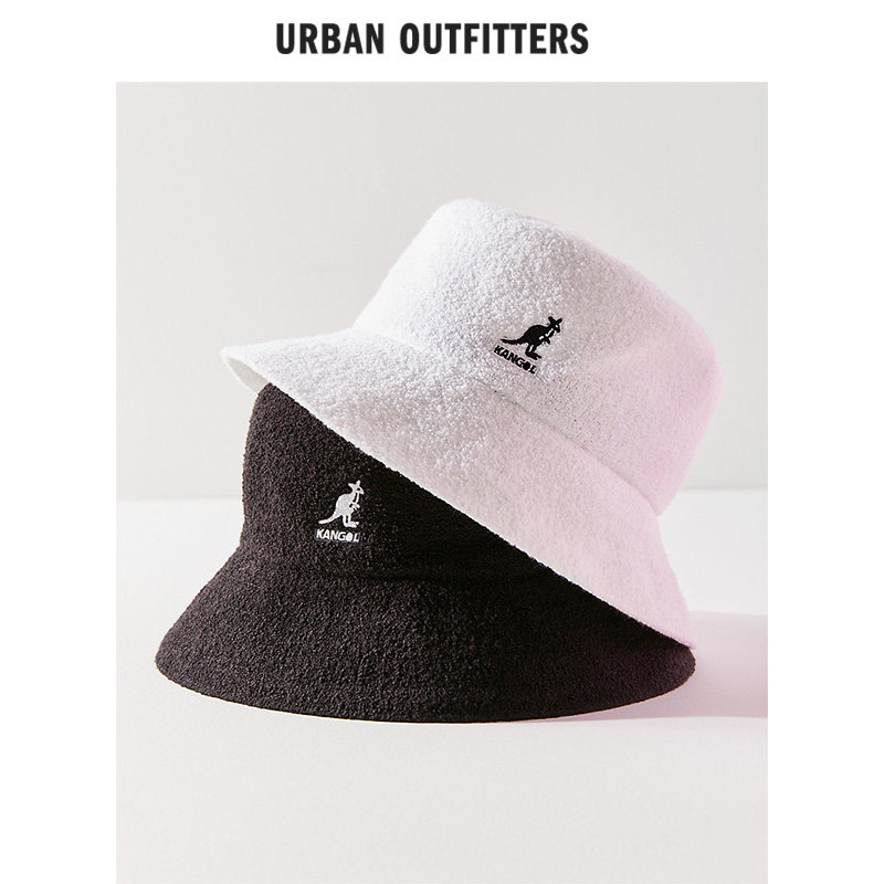 gai同款kangol bermuda经典渔夫帽潮牌时刺绣女士平边盆帽uo新品