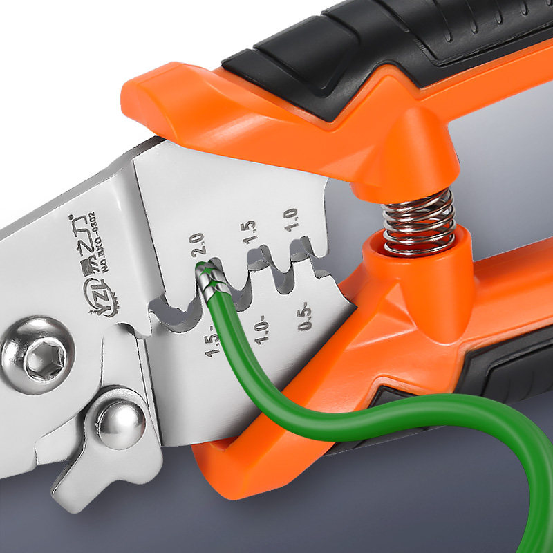 剥线钳电工专用工具电线电缆剪刀拨线钳子扒皮器压线剪破线多功能