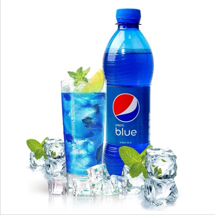 蓝可乐巴厘岛原装蓝色瓶装汽水饮料450ml进口百事可乐碳酸饮料