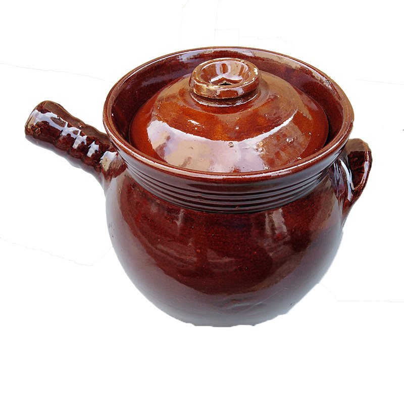 老式耐高温双耳单柄瓦罐炖肉煲汤土砂锅家用商用熬粥煎药鸡肉煲