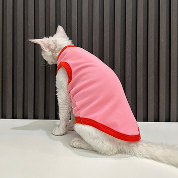 Ren Facai original trendy brand vest pure cotton hairless cat clothes ເຄື່ອງນຸ່ງເຍຍລະມັນ Sphynx cat ງາມ