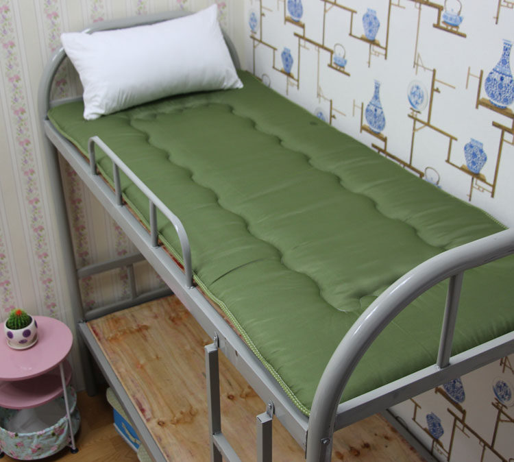 军训床垫加厚硬质海棉垫子透气下铺09m绿色床垫