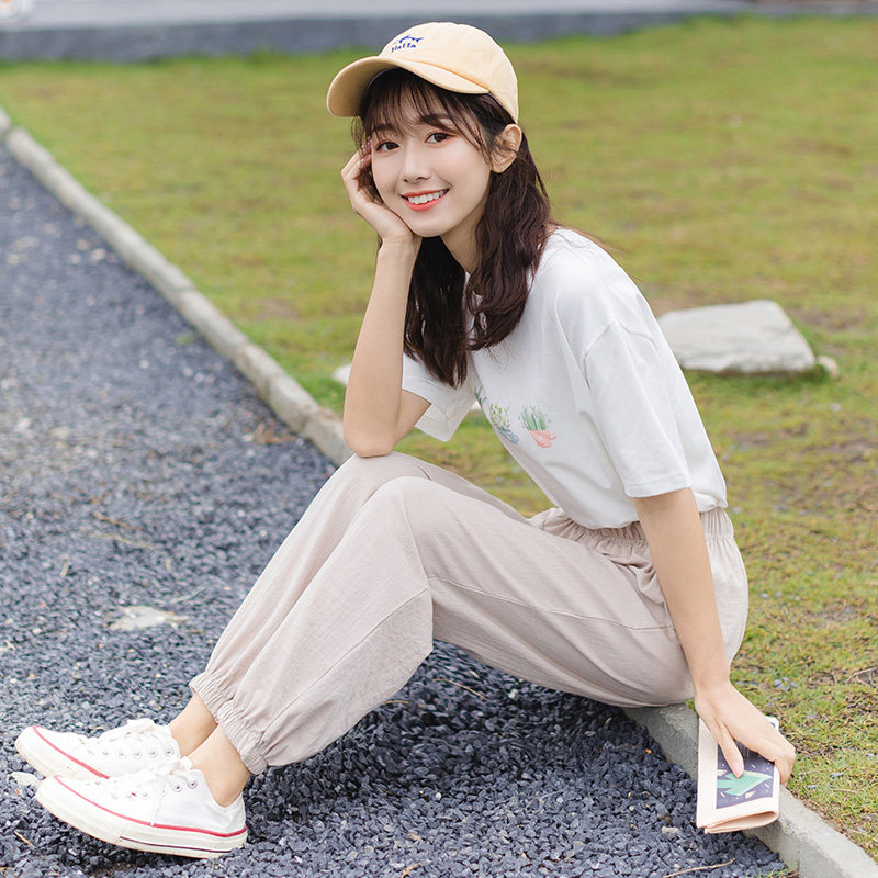 女装矮小小个子150cm显高xs加小码夏装短袖上衣休闲运动套装