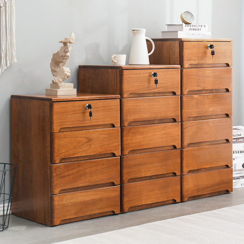 斗柜收纳柜木质抽屉柜实木五斗柜储物柜卧室简约现代小柜子客厅