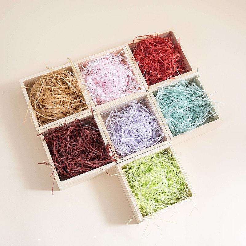 糖盒结婚拉菲伴手装饰50克草约拉菲草碎纸用品糖盒