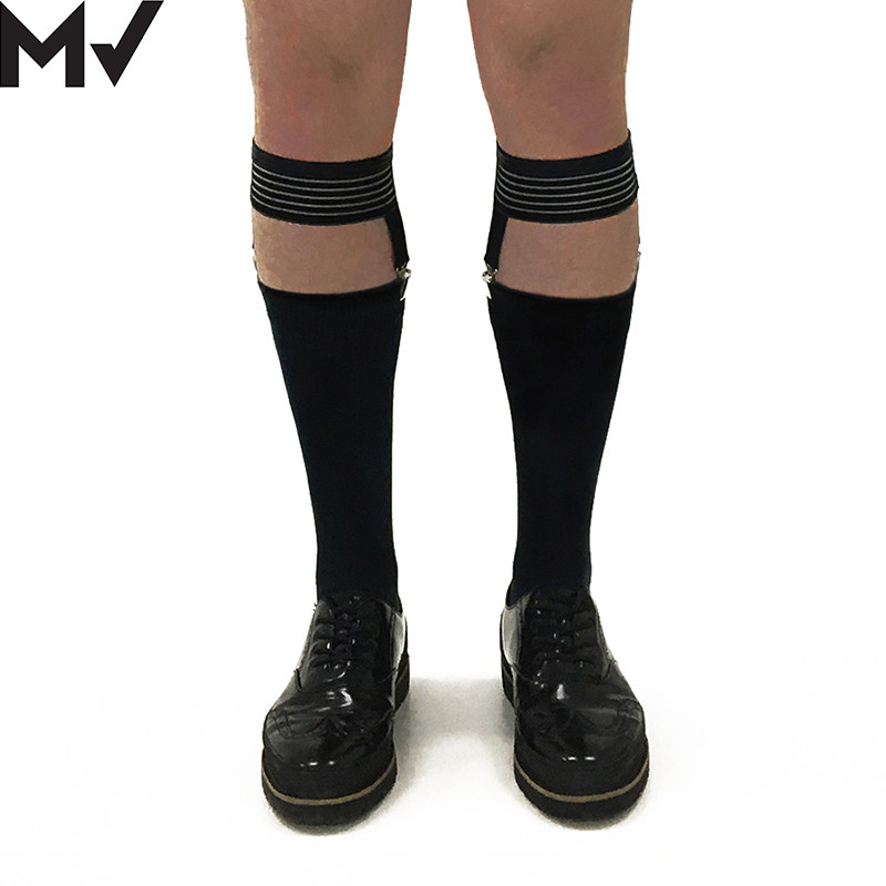 现货modusvivendi男士绅士正装商务吊带袜夹丝袜中筒袜