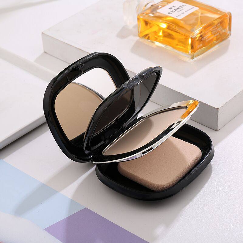 雅邦粉饼双层双色防水定妆控油修容提亮隔离粉饼