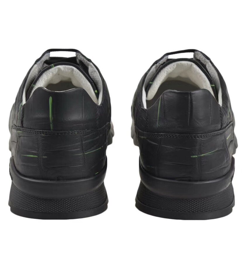 男士2020秋冬 奇顿 kiton 鳄鱼皮休闲系带运动鞋 意大利 代购