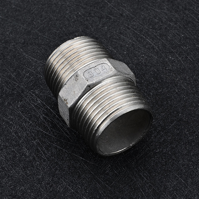 不锈钢外丝精铸直接直通内接双头dn15接头 原价3.5元 现价3.