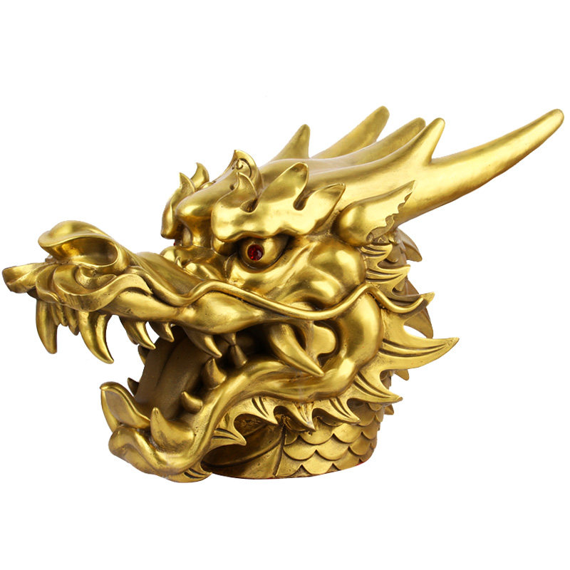 摆件朴器龙头铜龙汉龙十二生肖龙摆件摆件