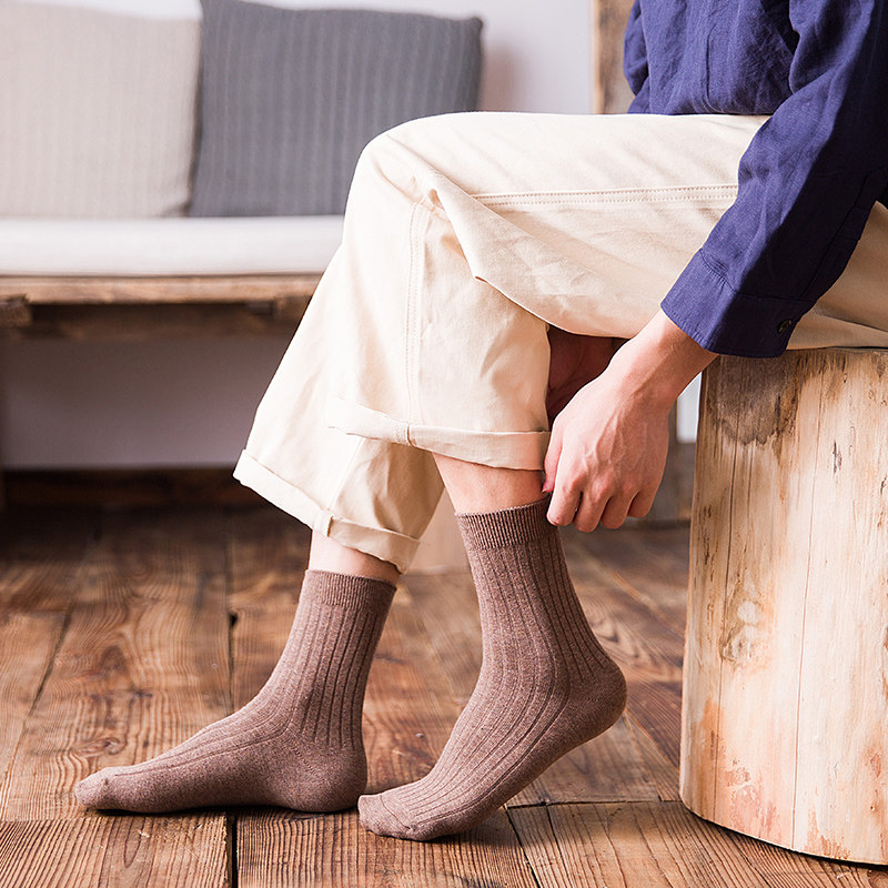 袜子男潮秋冬季纯棉学生长袜男生长袜韩版潮流男街头青少年百搭款