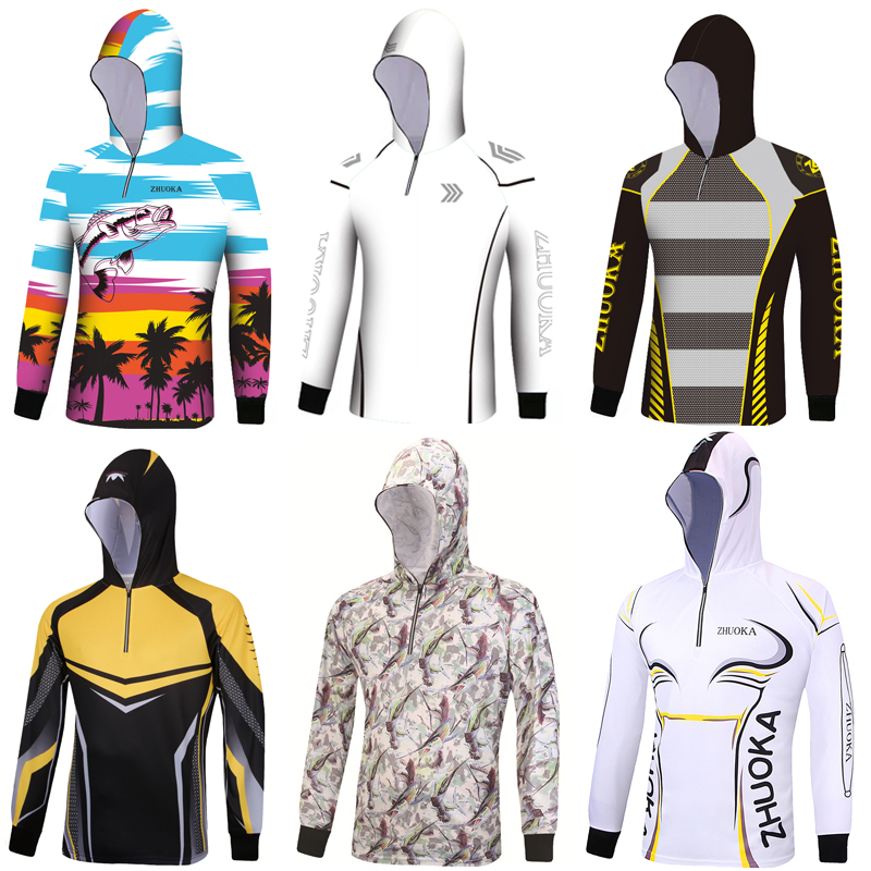 卓咖 新款竹炭  冰丝钓鱼服男女夏季防蚊服速干透气垂钓服 可定制