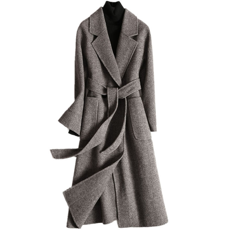 服装裁剪纸样女装双面绒大衣外套手工diy裁剪图11做衣服样板图纸